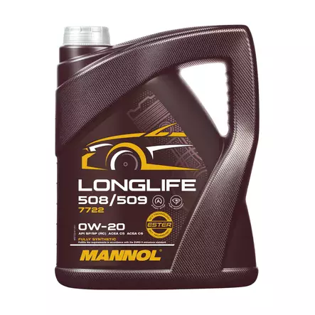 Moottoriöljy Longlife 508/509 0W-20 Mannol 5L - Moottoriöljyt - MN7722-005 - 1